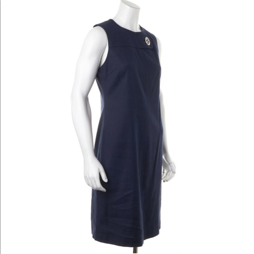 *Final* TORY BURCH - Navy Blue Sleeveless Sheath